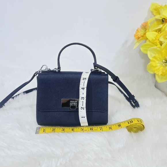 Michael kors callie navy crossbody bag - Picture 7 of 17